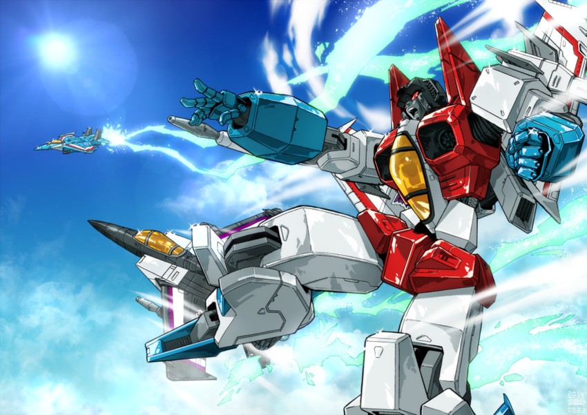 starscream, thundercracker, and skywarp (transformers and 1 more) drawn by ryuuichirou_(haineken)