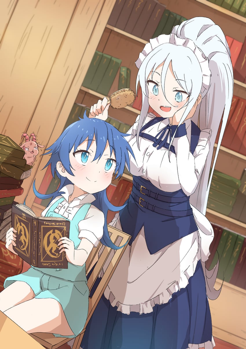 lloyd de saloum, sylpha langlis, and grimoire (tensei shitara dai nana oji datta no de: kimama ni majutsu o kiwamemasu) drawn by kaai_yuu
