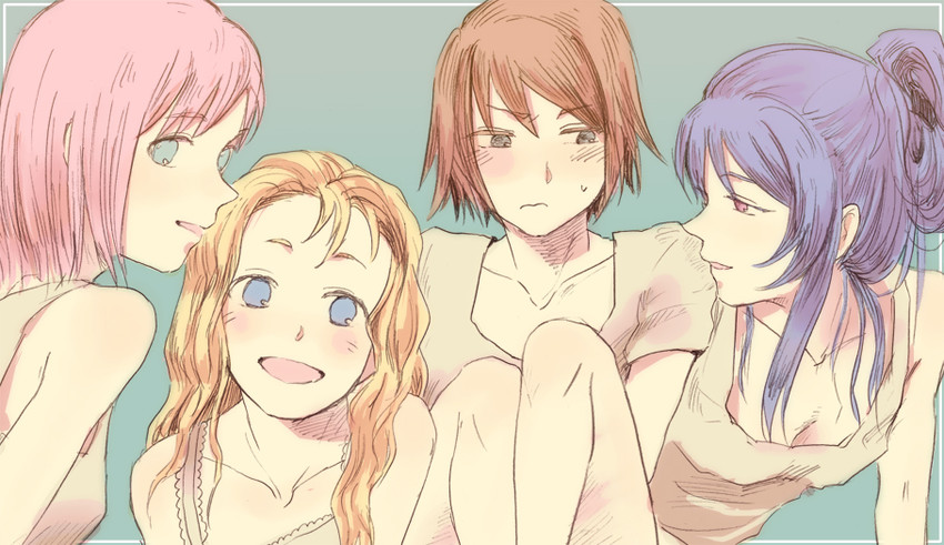 estellise sidos heurassein, rita mordio, judith, and patty fleur (tales of and 1 more) drawn by tsukizuki_yoshi