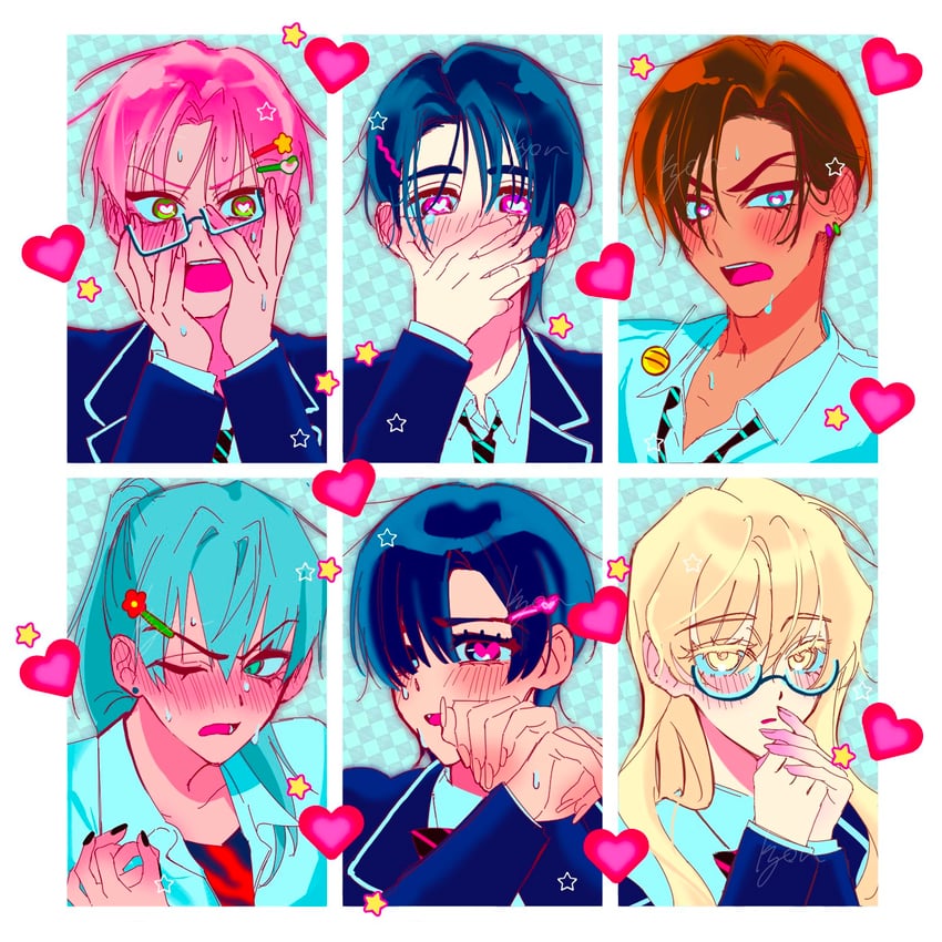 sua, mizi, till, ivan, luka, and 1 more (alien stage) drawn by kyon_(zmwh8222)