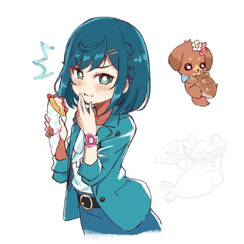 fuwa kokone, pam-pam, and kururun (precure and 2 more) drawn by piku_(another_pikuru)