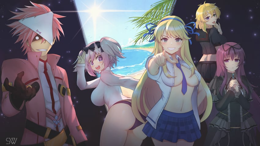 hibari, katsuragi, murasaki, ryouna, and nd747 (original and 3 more) drawn by shon_(seanwave)