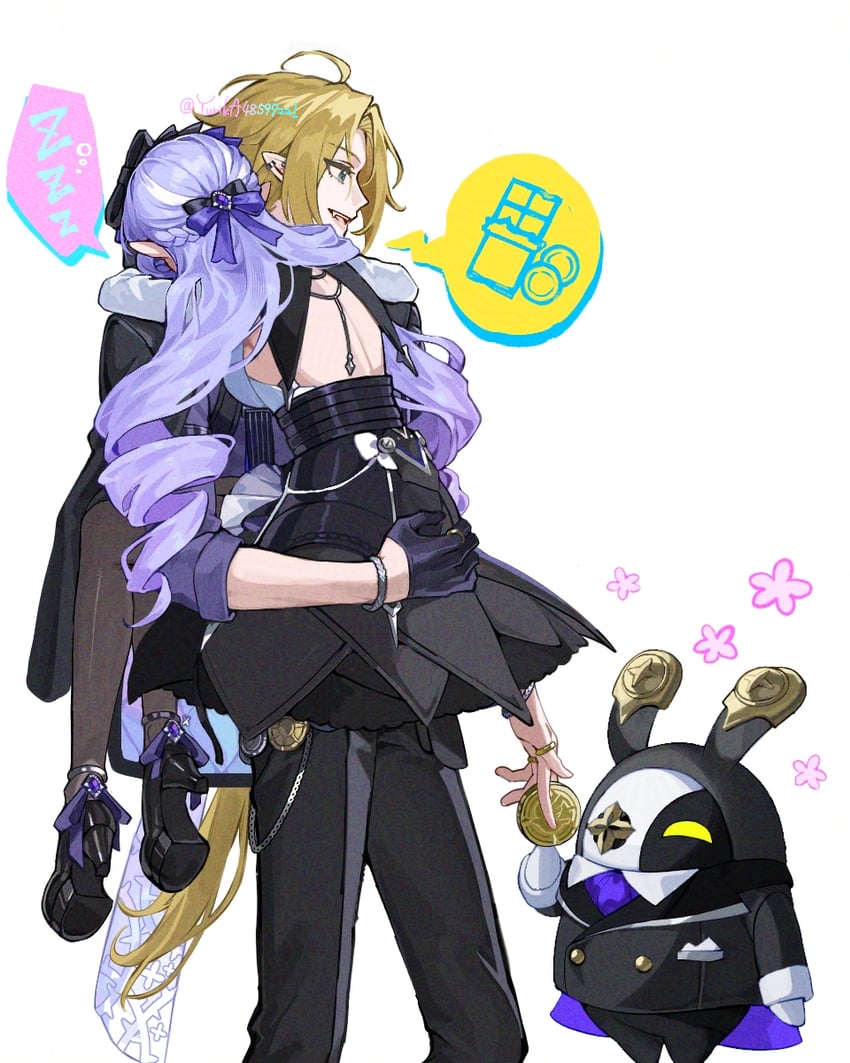 vivian banshee, hugo vlad, and robin (zenless zone zero) drawn by yurika48597221