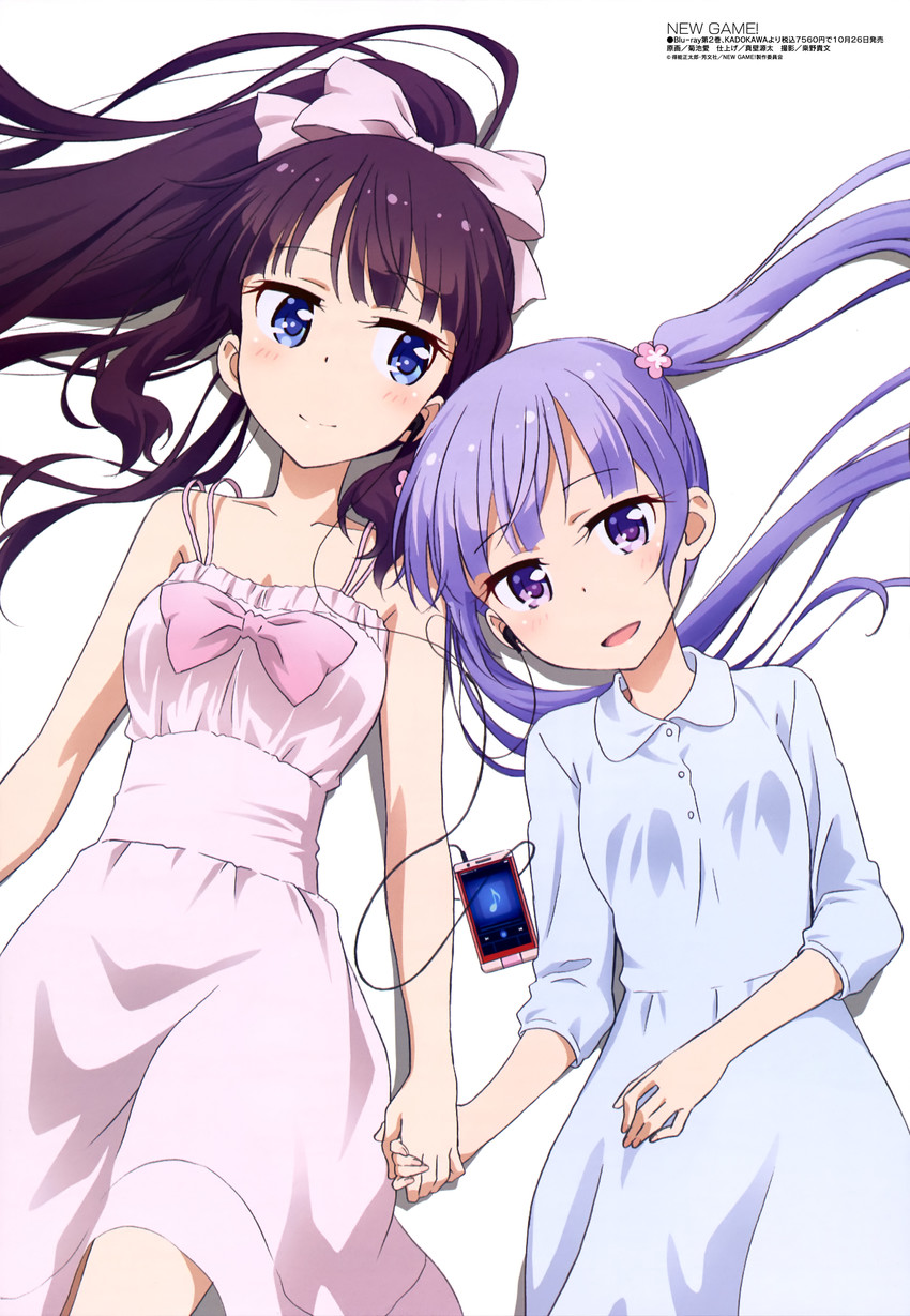 suzukaze aoba and takimoto hifumi (megami magazine and 1 more) drawn by kikuchi_ai