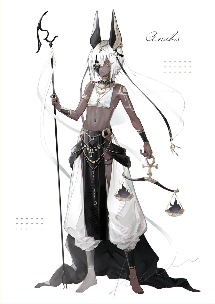 anubis (original and 1 more) drawn by 81kaia