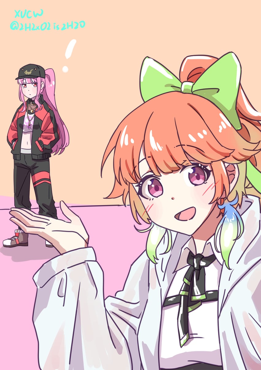mori calliope and takanashi kiara (hololive and 1 more) drawn by xu_chin-wen
