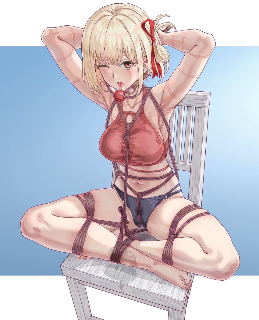nishikigi chisato (lycoris recoil) drawn by leveen