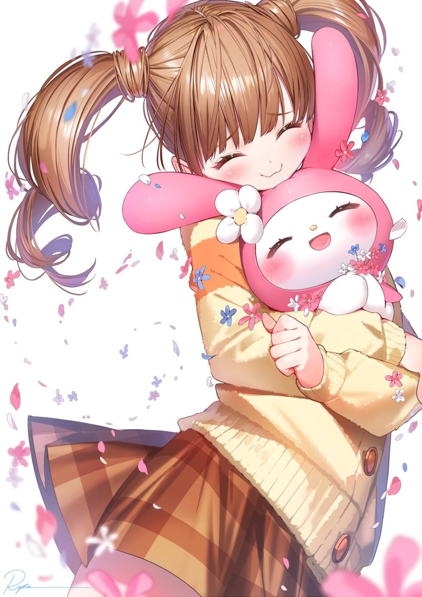 my melody and yumeno uta (sanrio and 1 more) drawn by ryota_(ry_o_ta)