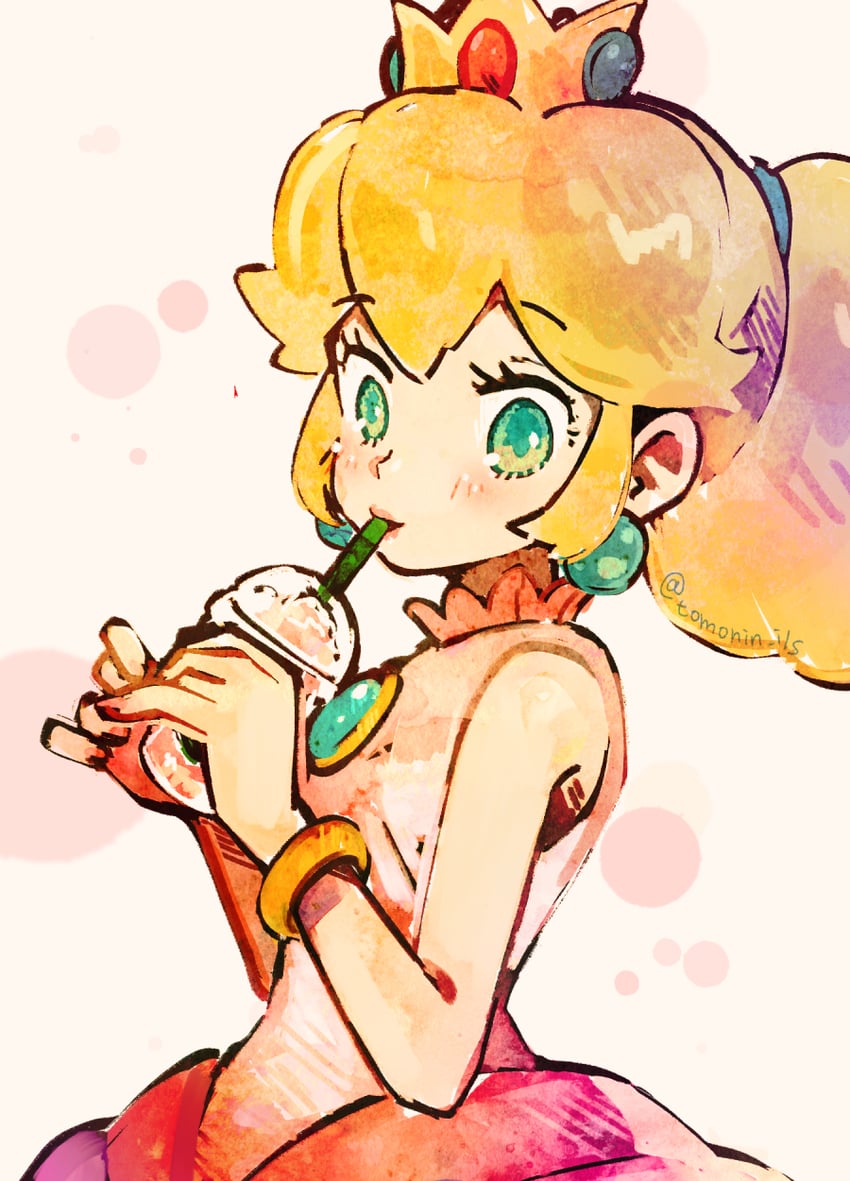 princess peach (mario and 1 more) drawn by tomoki_(tomonin)