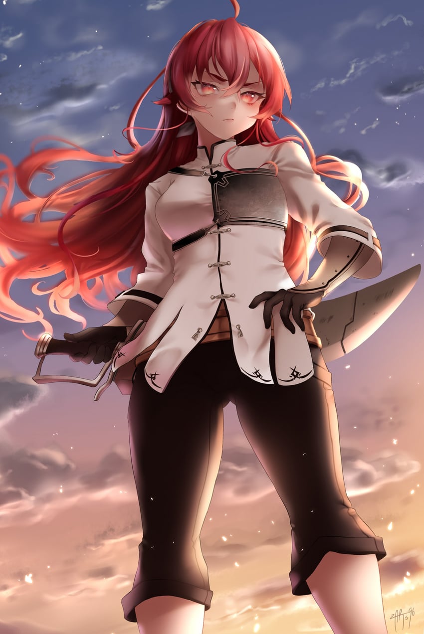 eris greyrat (mushoku tensei) drawn by zasshu