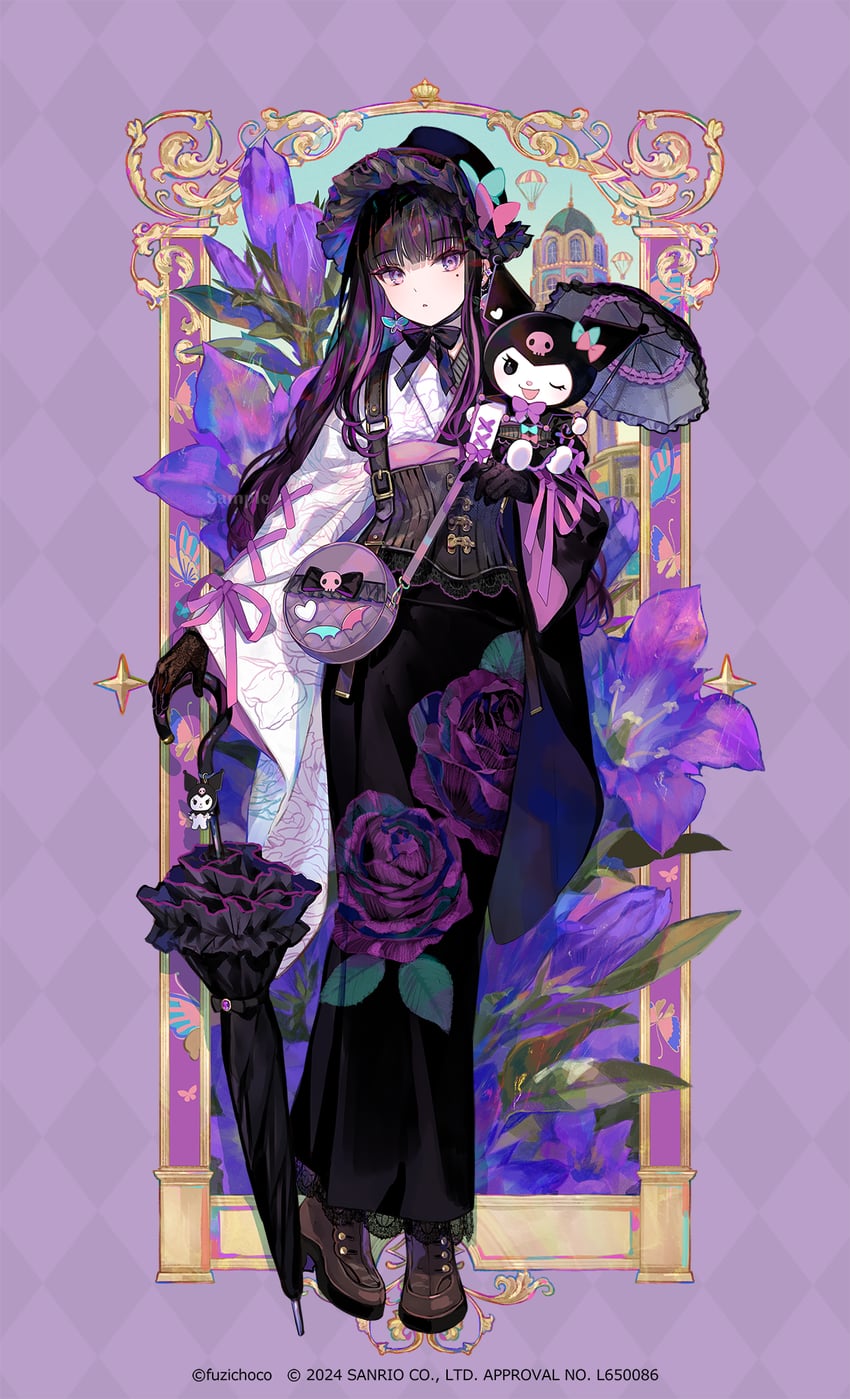 kuromi (sanrio and 1 more) drawn by fuzichoco