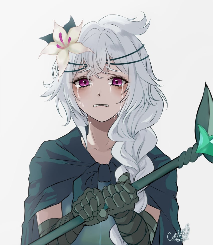 white lily cookie (cookie run and 1 more) drawn by eunha_milktea