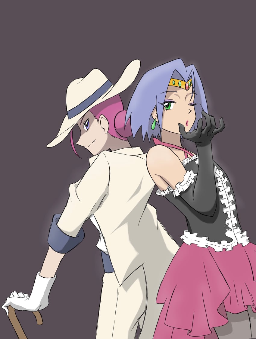 jessie and james (pokemon and 1 more) drawn by pupaltia231