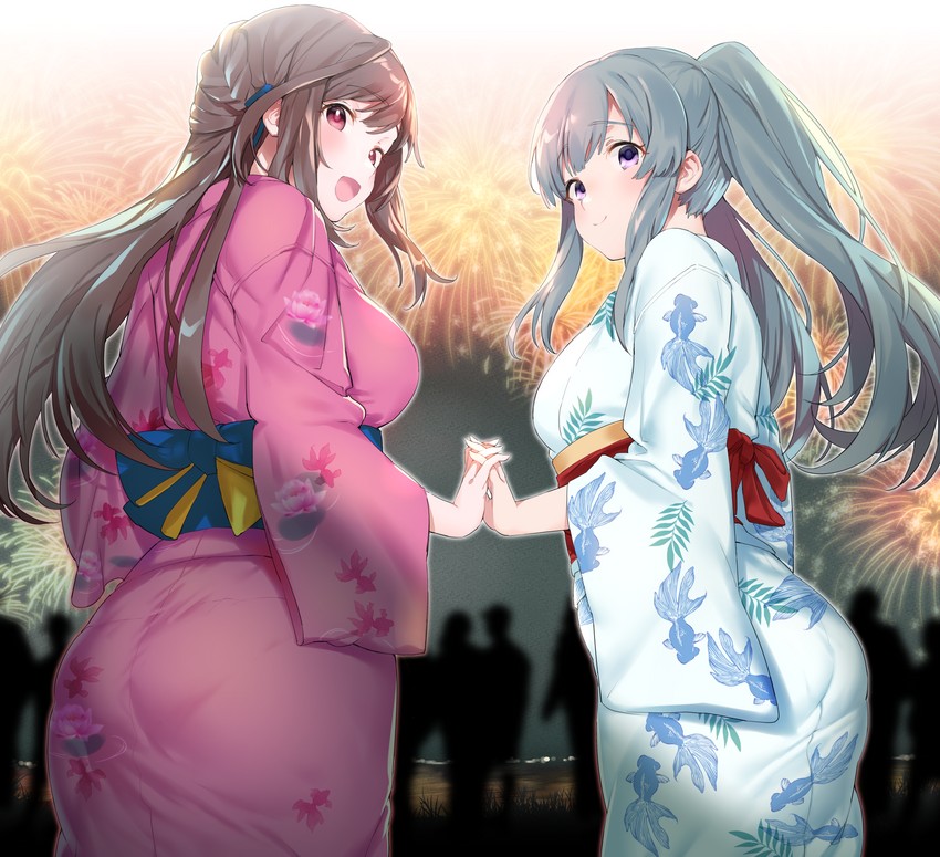 tsukioka kogane and yukoku kiriko (idolmaster and 1 more) drawn by nekoshoko