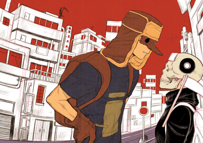 death, ebisu, and fujita (dorohedoro) drawn by garaktob