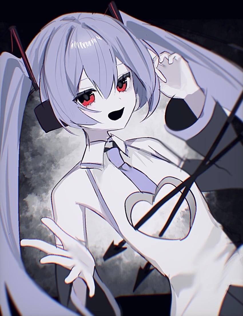 hatsune miku (vocaloid and 1 more) drawn by hiiragi_xoxo