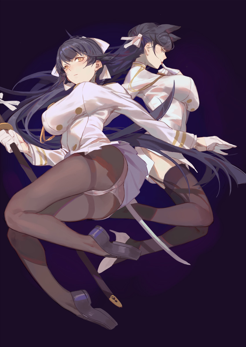 atago and takao (azur lane) drawn by red_cucumber