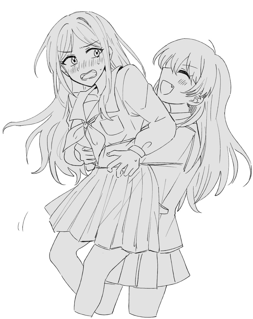 chihaya anon and nagasaki soyo (bang dream! and 1 more) drawn by yrk_ev