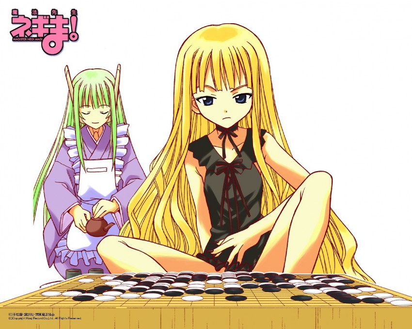 evangeline a.k. mcdowell and karakuri chachamaru (mahou sensei negima!) drawn by akamatsu_ken
