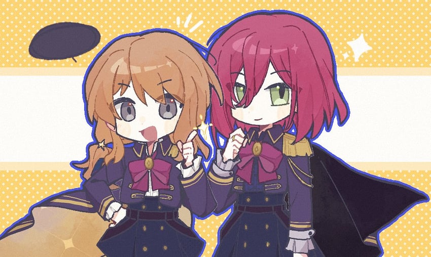 iijima renka and hatsukano yo (assault lily) drawn by xizhou_meng_ling