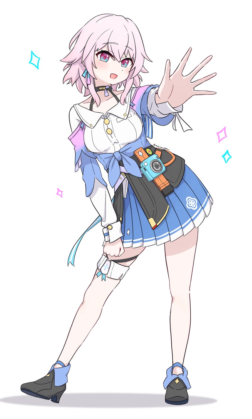 march 7th (honkai and 1 more) drawn by makuraapillow