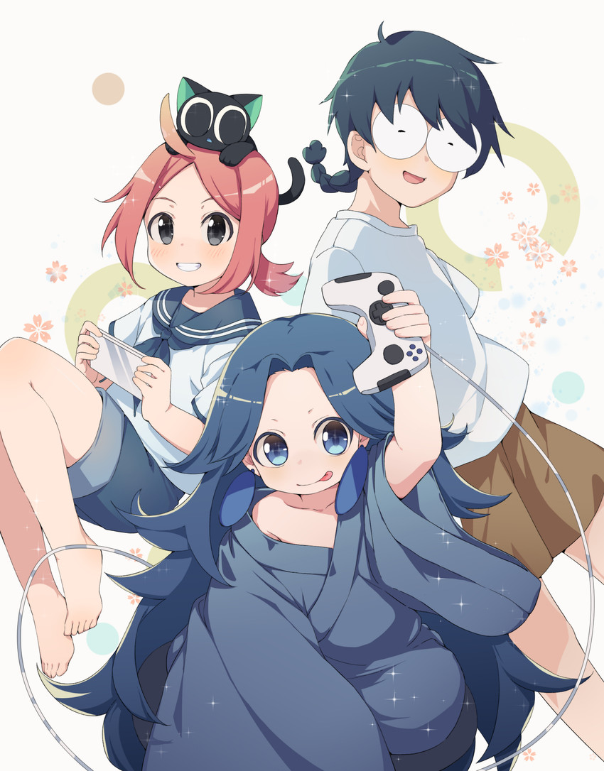 luo xiaohei, laojun, luo xiaobai, and a'gen (luo xiaohei zhanji) drawn by nixihuanxiaokeaima