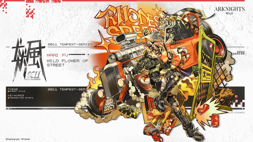waai fu and rat fink (arknights) drawn by kuroblood