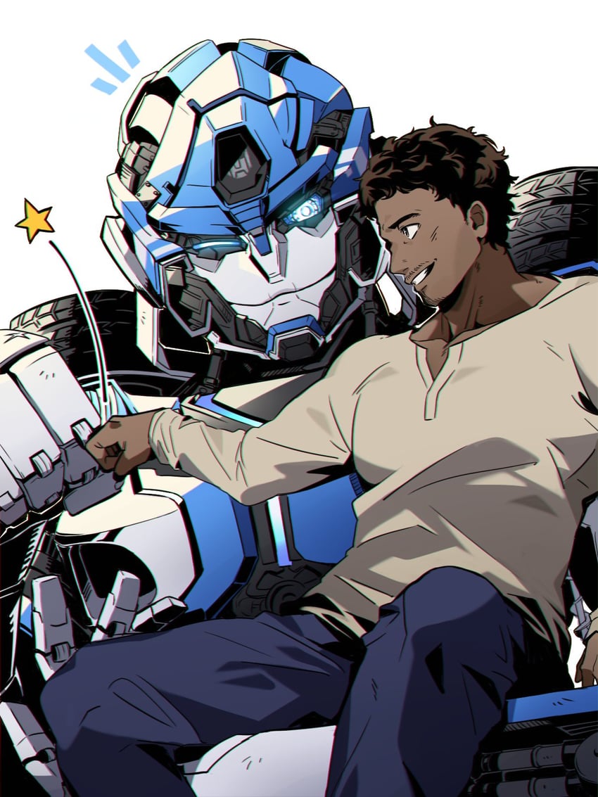 mirage and noah diaz (transformers and 1 more) drawn by sa_buroo