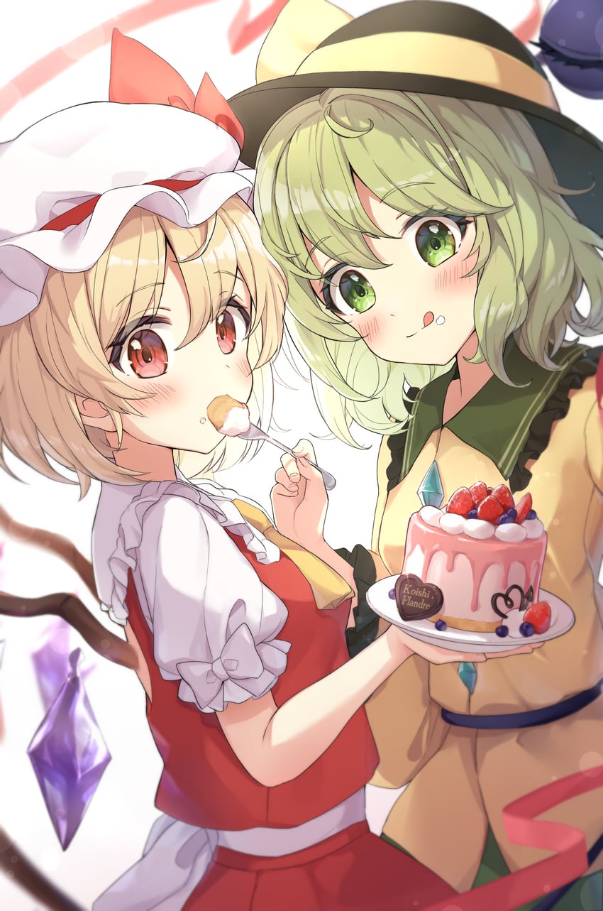 flandre scarlet and komeiji koishi (touhou) drawn by wheat_retzel