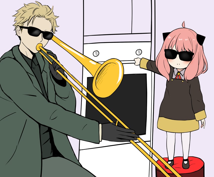 anya and twilight (spy x family) drawn by the_only_shoe
