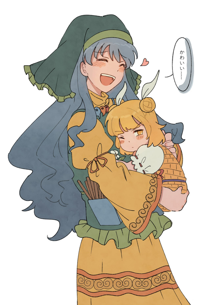 haniyasushin keiki and joutouguu mayumi (touhou) drawn by rbfnrbf_(mandarin)