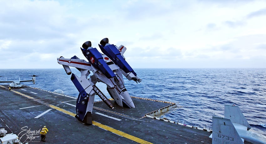 vf-1 (macross and 1 more) drawn by ortzak