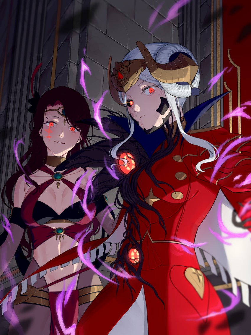 edelgard von hresvelg and dorothea arnault (fire emblem and 2 more) drawn by sabergoetia