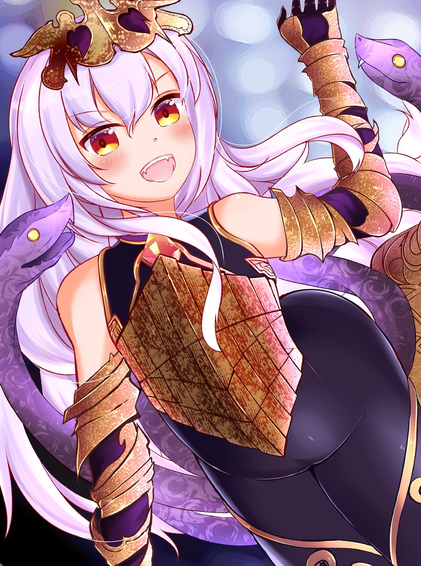 medusa (granblue fantasy and 2 more) drawn by hrak0516