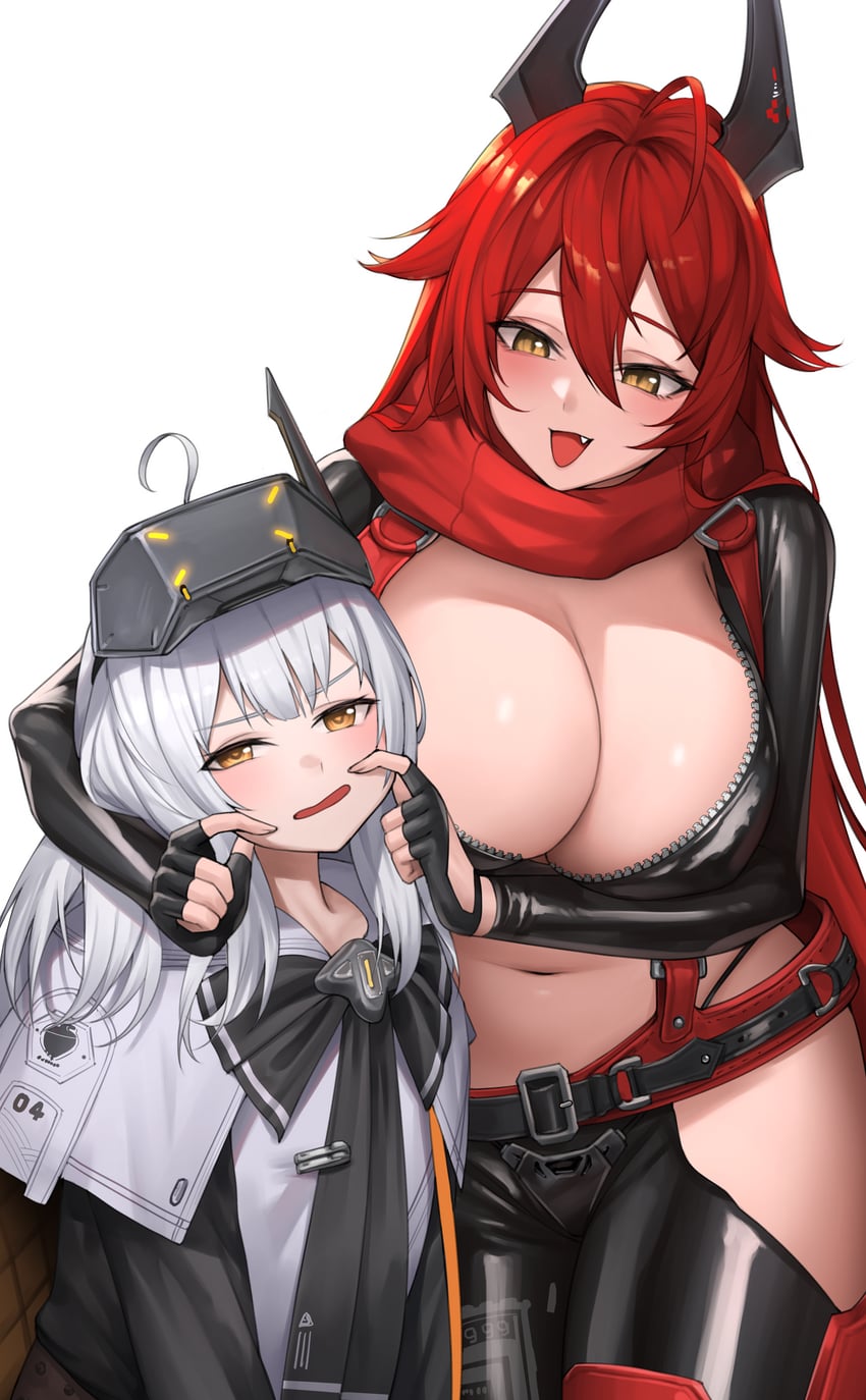 red hood and snow white (goddess of victory: nikke) drawn by kurone_rinka