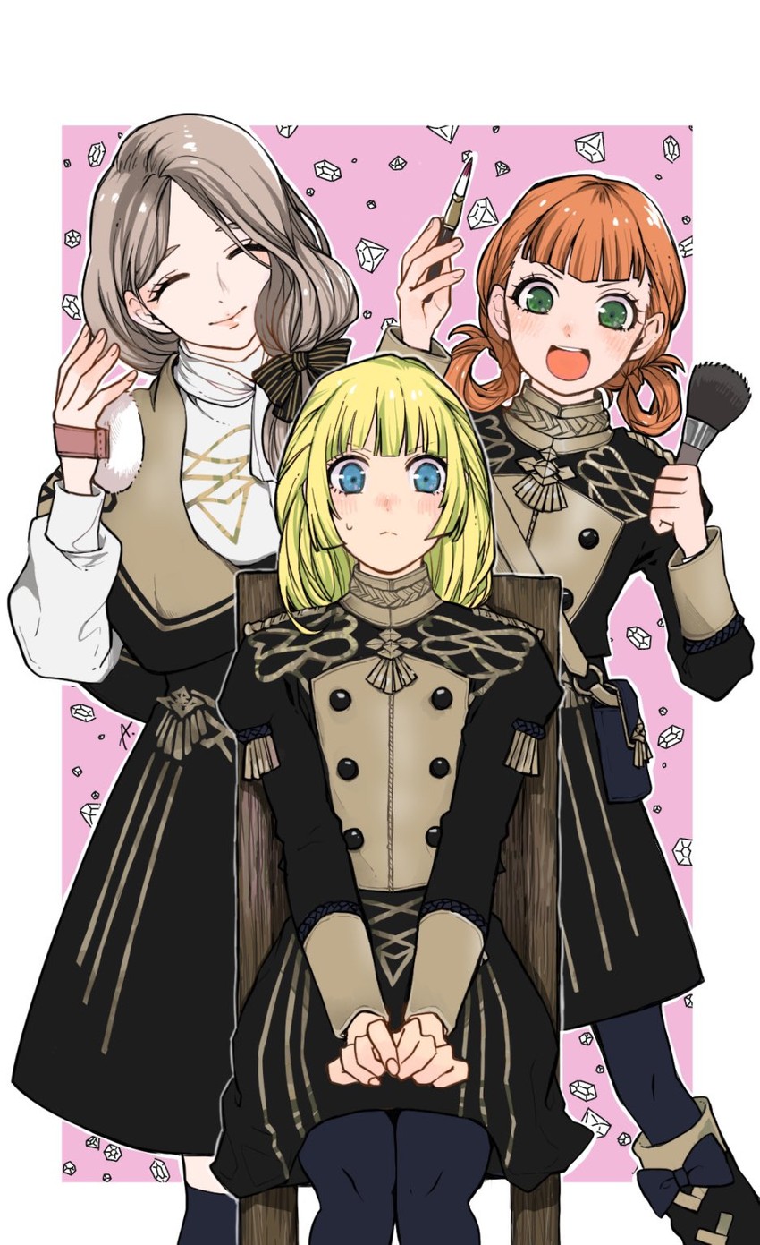 ingrid brandl galatea, mercedes von martritz, and annette fantine dominic (fire emblem and 1 more) drawn by 1220chamomile