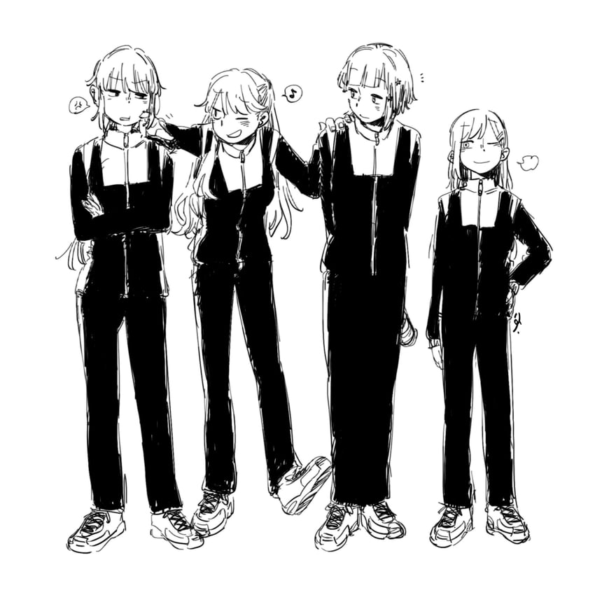 fujishima megumi, otomune kozue, yugiri tsuzuri, and ogami sachi (love live! and 1 more) drawn by 524ryo