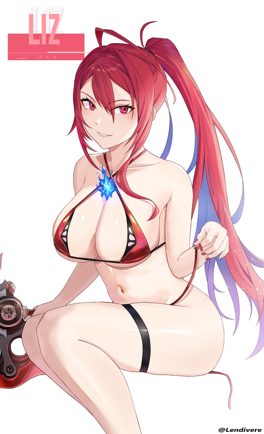 elizabeth rose bloodflame (hololive and 1 more) drawn by lendivere