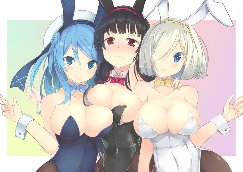 hamakaze, urakaze, and isokaze (kantai collection) drawn by yuzuruka_(bougainvillea)