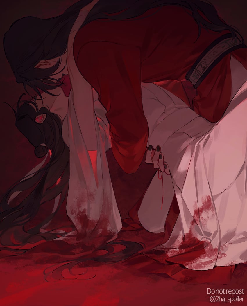 xie lian and hua cheng (tianguan cifu) drawn by galbae
