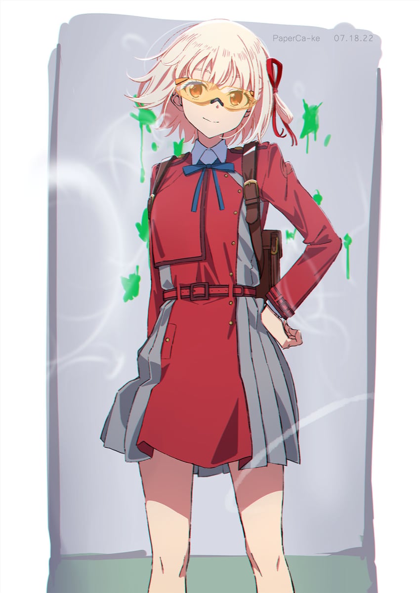 nishikigi chisato (lycoris recoil) drawn by paperca-ke