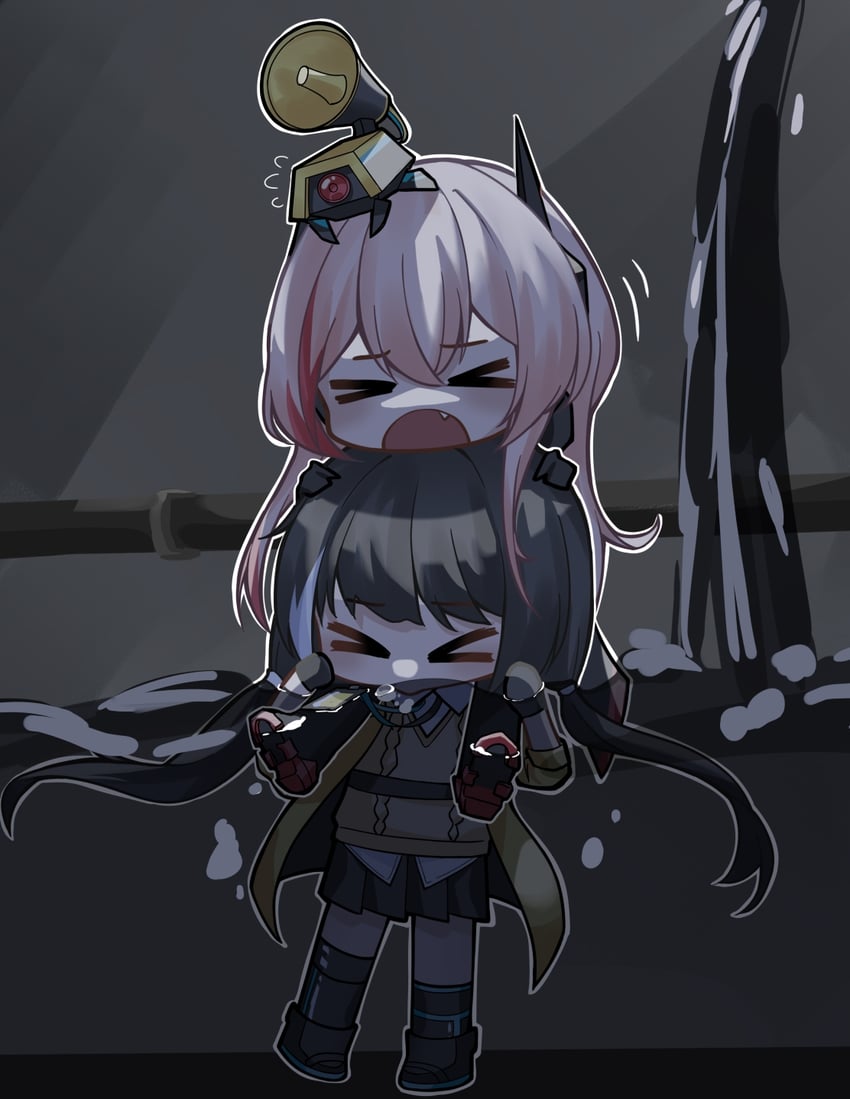 m4 sopmod ii, ro635, and banana (girls' frontline) drawn by wu_chengyi3999