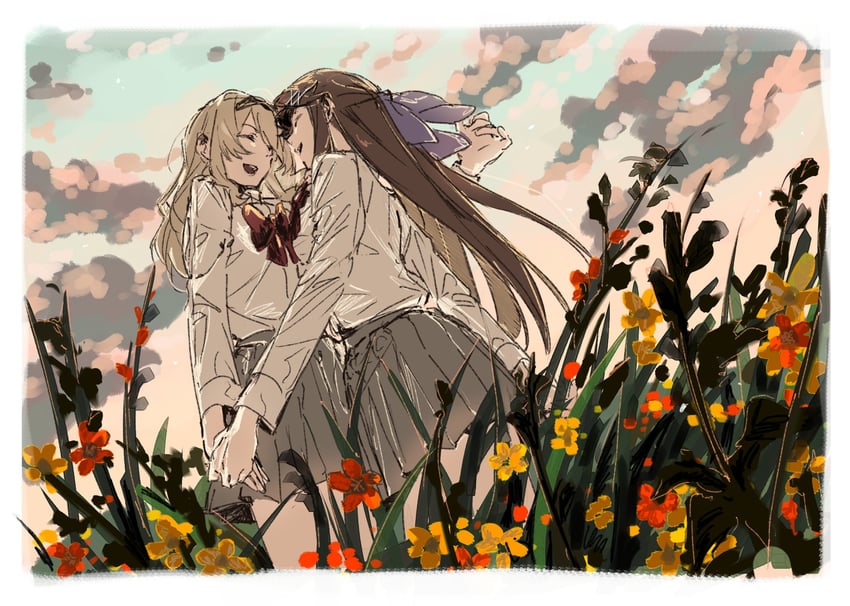 saijou claudine and tendou maya (shoujo kageki revue starlight) drawn by 9urodine