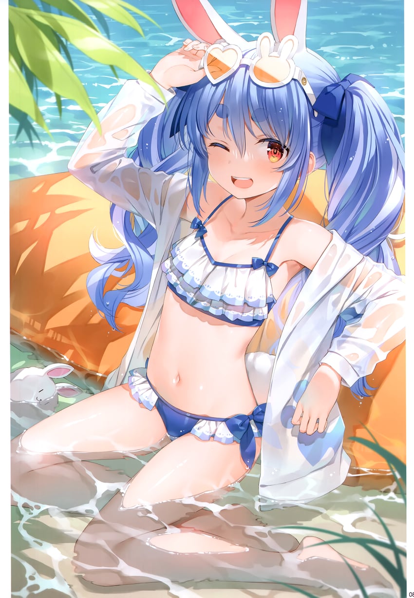usada pekora and don-chan (hololive) drawn by yuuki_hagure