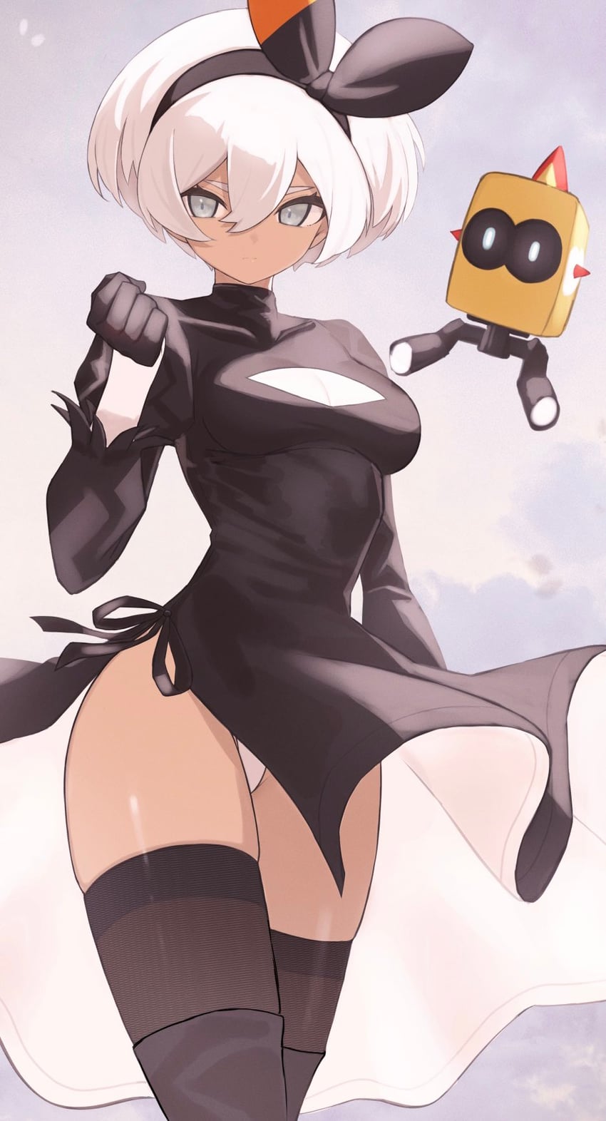 2b, bea, pod, and falinks (pokemon and 3 more) drawn by nuneno