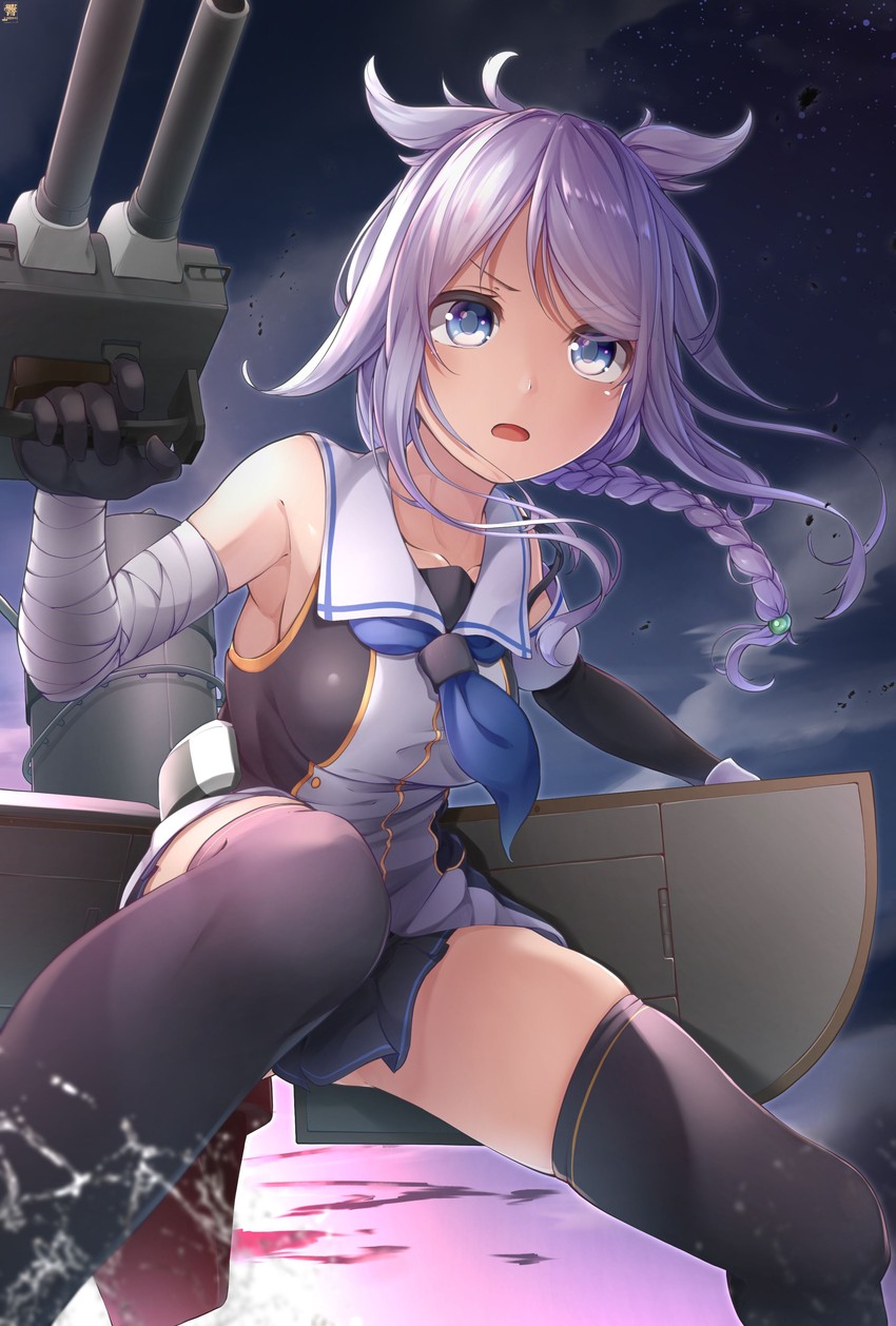 umikaze and umikaze kai ni (kantai collection) drawn by hibiki_(zerocodo)