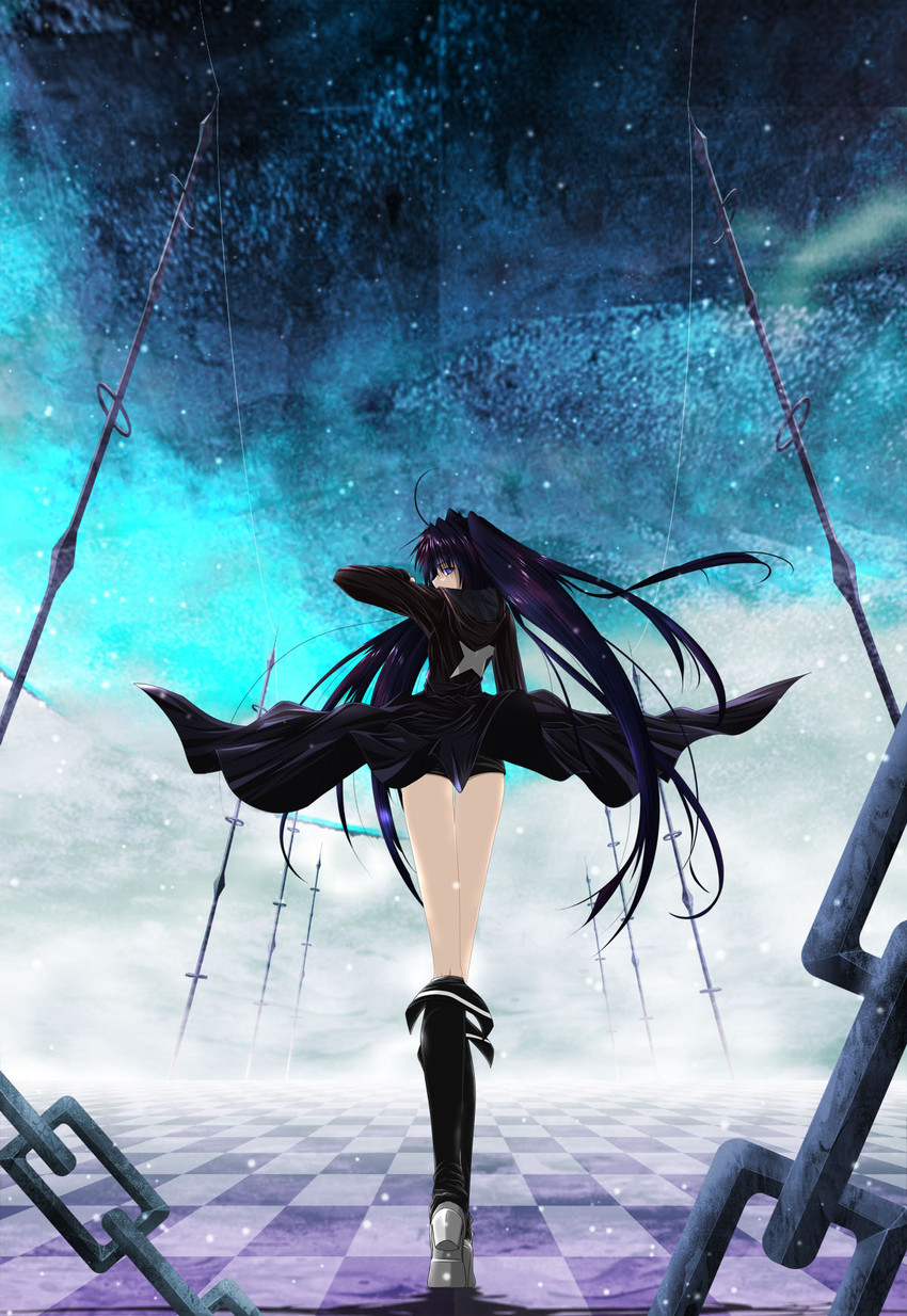 black rock shooter (black rock shooter) drawn by kuu_(moonmyth)