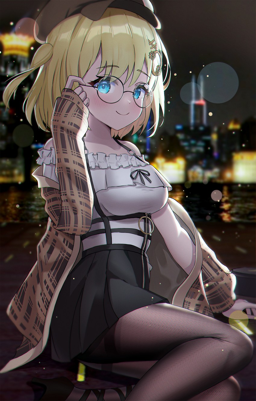 watson amelia (hololive and 1 more) drawn by loloco