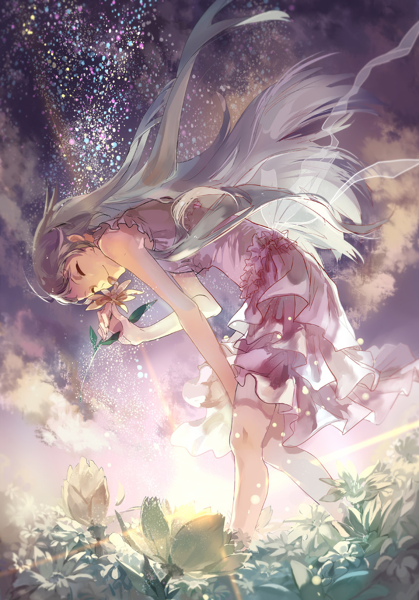 honma meiko (ano hi mita hana no namae wo bokutachi wa mada shiranai.) drawn by cathy_inaba