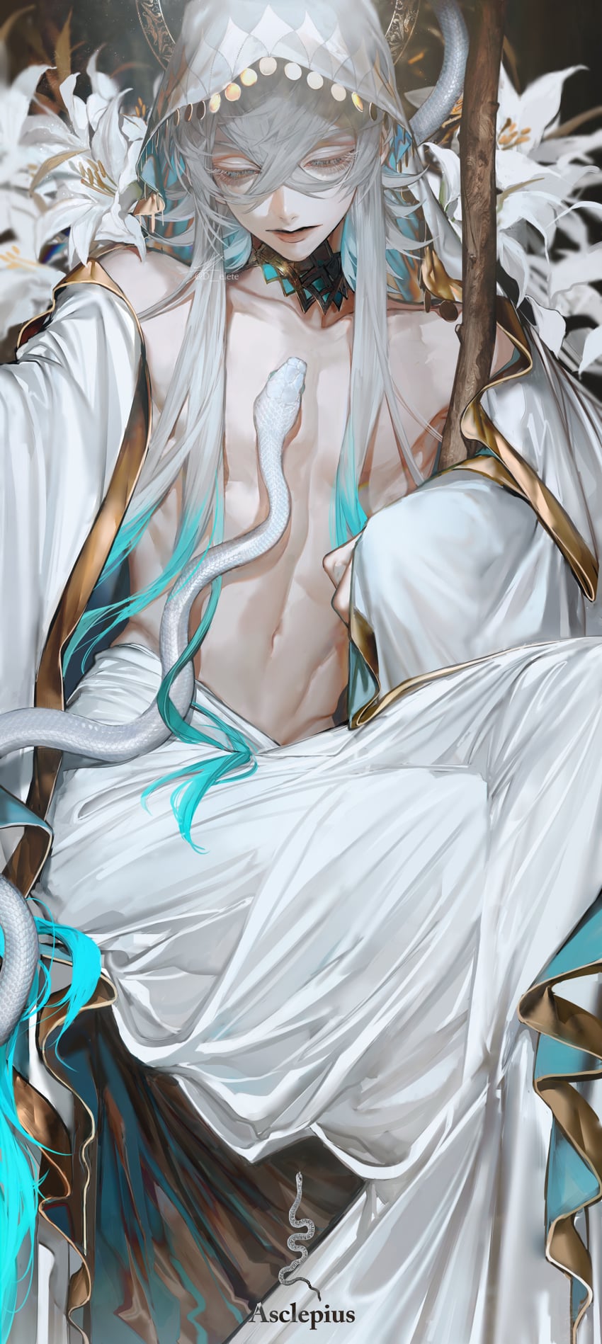 asclepius (fate and 1 more) drawn by au_(d_elete)